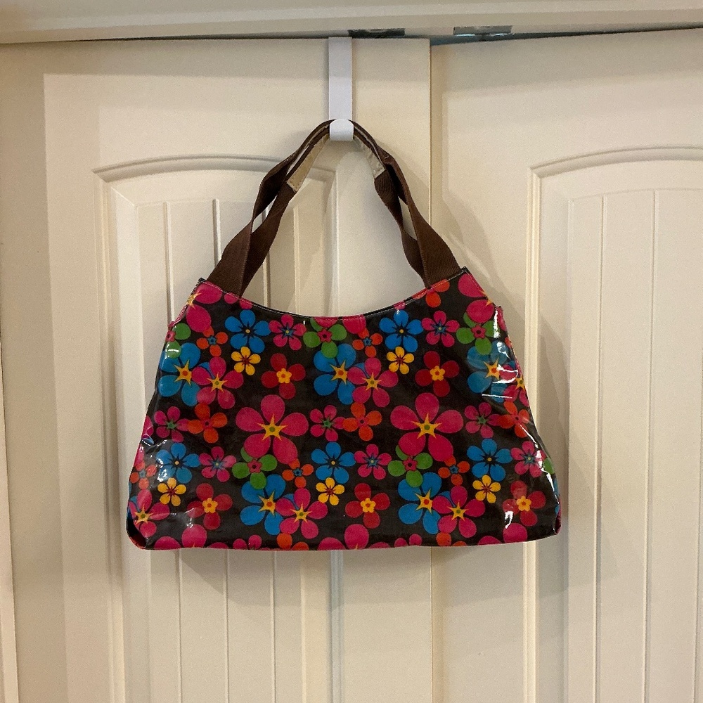 Vintage Multicolor Mod Flowered Purse.